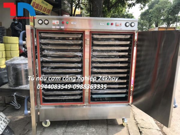Tủ nấu cơm công nghiệp 24 khay - Image 3
