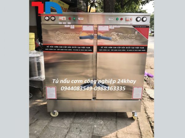 Tủ nấu cơm 24 khay dùng điện