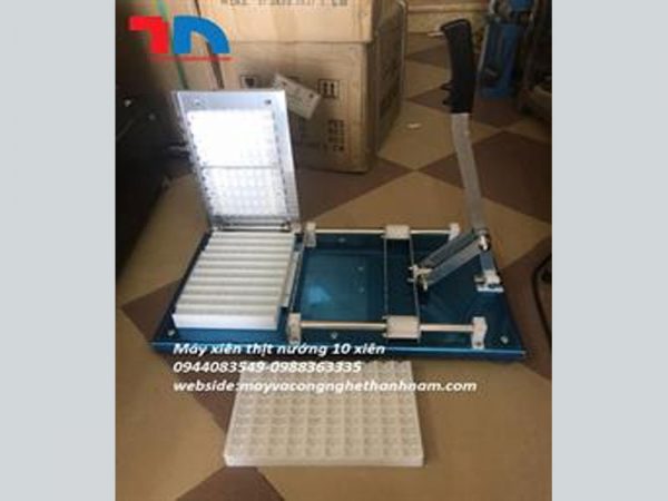 Máy xiên thịt nướng 10 xiên