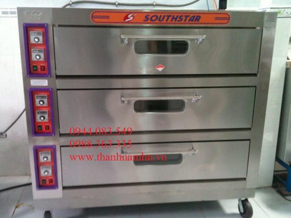 Lò nướng bánh 3 tầng 6 khay